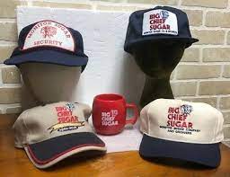 4 Trucker Hats Caps Embroidered Big Chief Monitor Sugar Security Coffee Mug Ebay Trucker Hat Caps Hats Hats