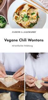 Vegane Chili Wontons Rezept Vegane Abendessen Rezepte Vegane Knodel Und Rezepte