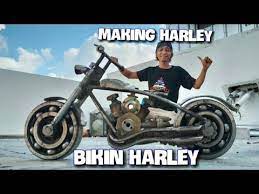 Making A Harley Davidson Toys Cara Membuat Miniatur Motor Harley Davidson Dengan Besi Bekas Youtube Harley Davidson Miniatur Motor Harley Davidson