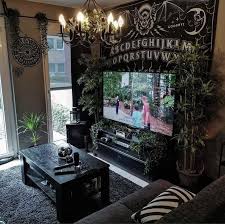 A gothic living room design or bedroom decor boasts of decorative patterns, opulent details, ornate furnishings, and a sophisticated look. Goth Living Room Goth Home Decor Dark Home Decor Goth Home