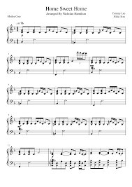 Nghe bài hát home sweet home chất lượng cao 320 kbps lossless miễn phí. Home Sweet Home Sheet Music For Piano Download Free In Pdf Or Midi Musescore Com