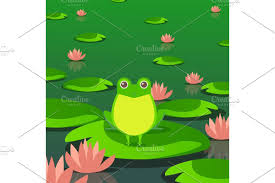 Cute Frog In Pond Sitting On Leaf In 2020 Cute Frogs Illustration Happy Animals A daily one panel comic strip about a frog named jeff. cute frog in pond sitting on leaf in