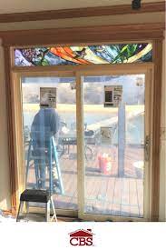 Using the same tile pattern on the bathtub surround and on the shower. Nice Installation Of 3 Windsor Windows Doors Sliding Patio Doors With Custom Stained Glass Transoms For S Sliding Patio Doors Custom Windows Windsor Windows