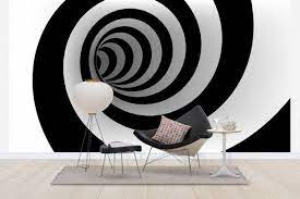 This contemporary abstract modern painting was painted on gallery wrapped acid free… 15 Outstanding Wall Art Ideas Inspired By Optical Illusions Room Wallpaper Designs 3d Wall Painting Home Decor Wall Art