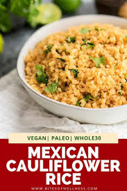 This Whole30 Mexican Cauliflower Rice Is The Perfect Way To Get Your Veggies Cauliflower Rice Recipes Healthy Healthy Rice Recipes Cauliflower Recipes Healthy