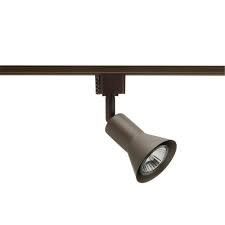 Juno Flare Gu10 Bronze Track Lighting Head R715 Bz The Home Depot
