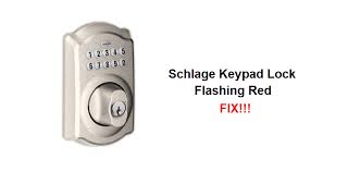 Read on for more lock secrets. Schlage Keypad Lock Flashing Red 3 Fixes Diy Smart Home Hub