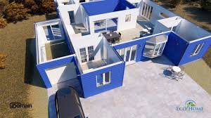 Some of his best selling and most famous house plans are courtyard plans. Custom Container Home With Center Courtyard Youtube
