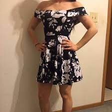 B W Floral Dress Floral Dress Black Dresses Flowy Dress Short