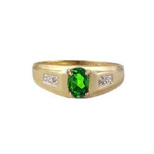 $1,700.00 10k white gold emerald & 1 carat t.w. Men S Emerald Diamond Rings Yellow Gold Jewelry Gemologica A Fine Online Jewelry Store