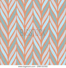 Blue and orange copacabana seamless pattern vector. Seamless Vector Vector Photo Free Trial Bigstock