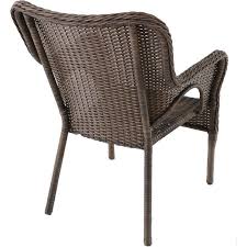 Better Homes And Gardens Camrose Farmhouse Mix And Match Stacking Wicker Chair Brown Walmart Com In 2020 Wicker Chair Outdoor Wicker Chairs Better Homes And Gardens