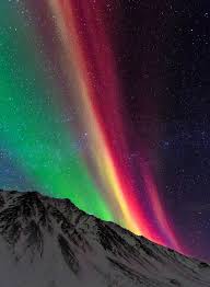 Rainbow Northern Lights Northern Lights Aurora Nature