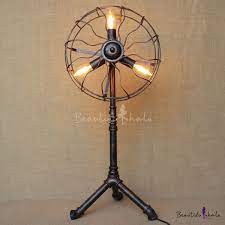 The best in modern lighting. Industrial Floor Lamp 30 Inch High With Fan Shade In Heritage Bronze Beautifulhalo Com