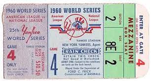 A Time To Get Vintage Baseball Tickets Baseball Ticket Vintage Baseball World Series Tickets