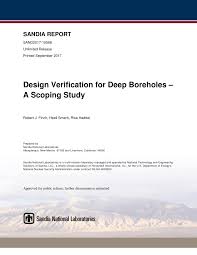 De acces, in baza prezentului mandat, toate informatiile legate de stadiul solicitarii mandantului (emitere acord acces, refuz acces); Pdf Design Verification For Deep Boreholes A Scoping Study