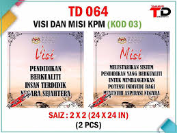 Visi dan misi kpm yang baru. Set Visi Misi Kpm Ni Pon X Banner Jom Hias Sekolah Facebook