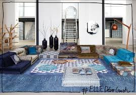 Elledecocrush Kenzo Takada Revisite Le Mythique Canape Mah Jong De Roche Bobois Elle Decoration