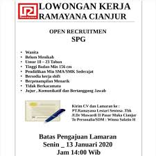 By jadyn bernhard june 17, 2021 post a comment Loker Ramayana Cianjur Lowongan Kerja Cianjur Facebook