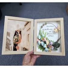 „gubahan duit mas kahwin dalam frame nur & harith 17 julai 2020. Ready Stock Frame Buku Duit Hataran Frame Mas Kahwin Kt1012 My