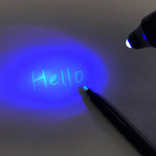 Cartoon Invisible Ink Spy Pen Magic Marker With Built In Uv Light 8 P Allydrew