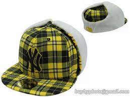 Cheap Wholesale Mlb New York Yankees Winter Caps Earflaps Hats Cyan Green Grid For Sale Mlb Fitted Hats Winter Cap Fitted Hats New York Yankees