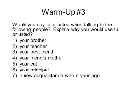 Warm Up 1 Name As Many Countries As You Can Think Of Where Spanish Is The Primary Spoken Language There S Twenty One Countries 1 Mexico14 Paraguay Ppt Download