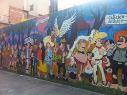 Mural De La Familia Burron On Calle Regina In Mexico City S Historical Center This Is An Homage To The Great Master Cartoonist Gabr Mural Burron Mexico Lindo