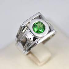 Green Lantern Emerald 925 Silver Ring Somehow Girly The Green Lantern Wearer Can Create Powerful Physical Co Lantern Rings Green Lantern Ring Rings For Men
