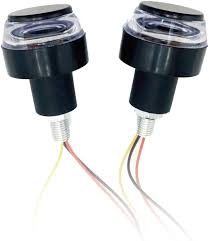 Amazon | SLO ハンドルバーエンドライト ユニバーサル ハンドルバー ledハンドルバーエンドライト 2ピース (レッドイエロー) |  バイク用ライト・ランプ | 車＆バイク