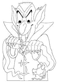 Coloriage vampire se repose dans son tombeau. Coloriage Vampire 03 Avec Tete A Modeler