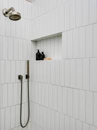 Traditionally, subway tile backsplash is a white 3 x 6 inch glazed ceramic tile. White Metro Tile Grey Grout Novocom Top