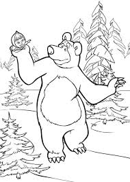 99 Disegni Di Masha E Orso Da Colorare Libri Da Colorare Orso Disegni