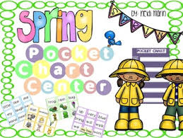 Pocket Chart Sentence Building Center Spring Version