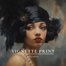 Vintage Portrait Flapper Girl