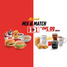 Stellen sie ihre eigene leuchte zusammen! Mcsavers Mix Match Mcdonald S Malaysia