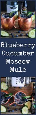 Blueberry Cucumber Moscow Mule Recipes Yummy Drinks Ginger Beer Cocktail