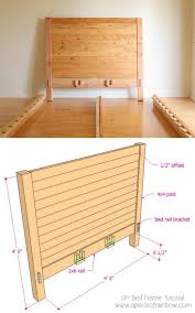 A diy bunk bed for my boys and a diy toddler size bed for my daughter. Diy Bed Frame Wood Headboard 1500 Look For 100 A Piece Of Rainbow