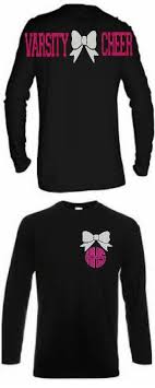 25 Varsity Cheer Monogrammed Glitter Shirt Cheerleading