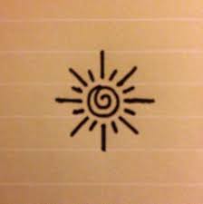This Is A Small Simple Design Of A Sun Perhaps For An Inner Wrist Tattoo Sun Tattoo Designs Henna Tattoo Designs Simple Sun Tattoo Small