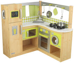 Amazon Com New Limited Edition Kidkraft Wooden Lime Green Corner Kitchen Toys Games Kitchen Playsets Diy Play Kitchen Kitchen Sets For Kids