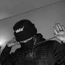 Bad boy portait striptease man in black jacket. Icon Girl Gang Aesthetic Grunge Guys Gangsta Style