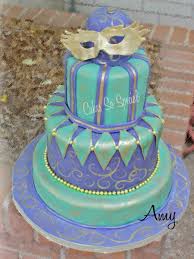 Single Layer One Year Birthday Cake For Baby Boy 1 Year Mardi Gras Birthday Cake Mardi Gras Birthday Cake Masquerade Cakes Mardi Gras Cake
