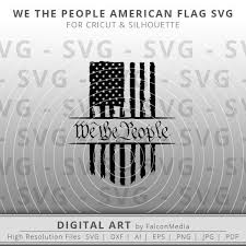 Vector Silhouette American Flag Black And White Distressed American Flag We The People Patriotic Flag Svg Usa Flag Svg Instant Download Vector Art Cricu We The People Patriotic Flag American Flag