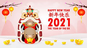 Listen to cny greetings, chinese new year wishes, messages, phrases, words, vocabulary, quotes. Happy Chinese New Year 2021 Greeting Card Group Of Little Cow Holding Chinese Gold And Lion Dance Year Of The Ox Zodiac Cartoon Isolated Illustration Transl In 2021 Happy Chinese New