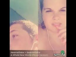 My boyfriend and I singing a whole new world