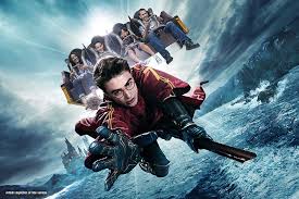 On either side of the entrance are stone pillars. Harry Potter And The Forbidden Journey Universal Studios Hollywood