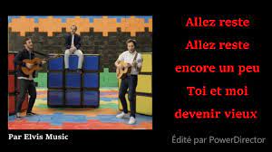 Trop vite et sans pitié : Boulevard Des Airs Et Vianney Allez Reste Paroles Lyrics Boulevarddesairs Vianney Allezreste Youtube