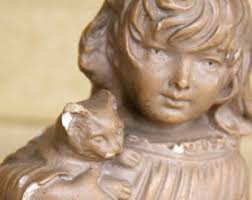 Figura vintage de gatos Mothers Devotion por Paul Ipsen para Franklin Mint,  circa 1988