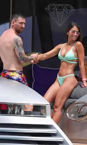 Antonela Rocuzzos best bikini moments with her husband Lionel Messi